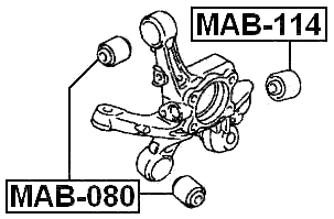 MAB-080 - REAR ROD BUSHING