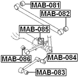 MAB-086 - BUSHING, REAR UPPER TRAILING ROD