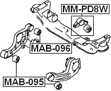 MAB-096 - DIFFERENTIAL MOUNT BUSHING