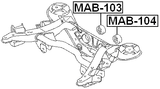 MAB-103 - REAR DIFFERENTIAL BUSHING