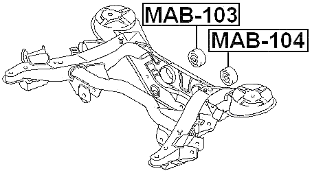 MAB-104 - REAR DIFFERENTIAL BUSHING