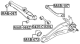 MAB-107 - REAR ROD BUSHING