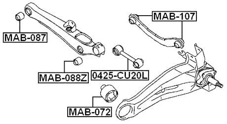 MAB-107 - REAR ROD BUSHING