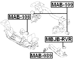 MAB-108 - DIFFERENTIAL MOUNT BUSHING