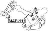 MAB-111 - DIFFERENTIAL MOUNT BUSHING