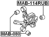 MAB-114RUB - REAR KNUCKLE BUSHING