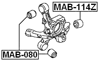 MAB-114Z - REAR KNUCKLE BUSHING