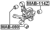 MAB-114Z - REAR KNUCKLE BUSHING