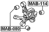 MAB-114 - REAR KNUCKLE BUSHING