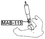 MAB-115 - FRONT SHOCK ABSORBER BUSHING