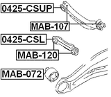 MAB-120 - REAR ROD BUSHING