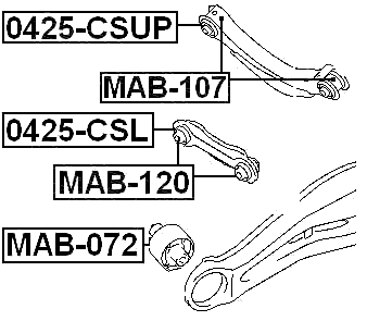 MAB-120 - REAR ROD BUSHING