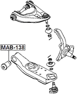 MAB-138 - BUSHING, FRONT LOWER CONTROL ARM