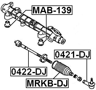 MAB-139 - STEERING RACK BUSHING