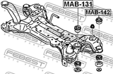 MAB-142 - SUBFRAME BUSHING