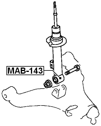 MAB-143 - FRONT SHOCK ABSORBER BUSHING