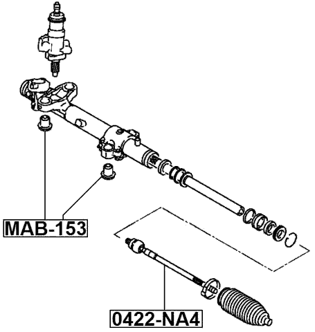 MAB-153 - STEERING RACK BUSHING