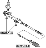 MAB-153 - STEERING RACK BUSHING
