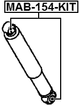 MAB-154-KIT - BUSHING KIT, REAR SHOCK ABSORBER