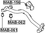 MAB-156 - DIFFERENTIAL MOUNT BUSHING (HYDRO)