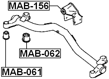 MAB-156 - DIFFERENTIAL MOUNT BUSHING (HYDRO)
