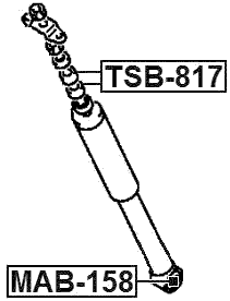 MAB-158 - BUSHING, REAR SHOCK ABSORBER