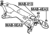 MAB-5EA3 - SUBFRAME BUSHING