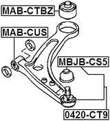 MAB-CTBZ - FRONT ARM BUSHING