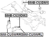 MAB-CU20DM1 - REAR DIFFERENTIAL BUSHING