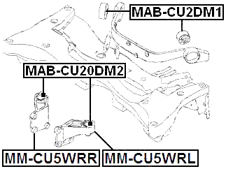 MAB-CU20DM2 - REAR DIFFERENTIAL BUSHING