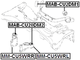 MAB-CU20DM2 - REAR DIFFERENTIAL BUSHING