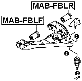 MAB-FBLR - REAR BUSHING, FRONT LOWER CONTROL ARM