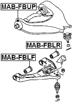 MAB-FBUP - BUSHING, FRONT UPPER CONTROL ARM