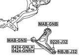 MAB-GNB - REAR BUSHING, FRONT CONTROL ARM (HYDRO)