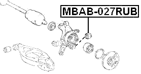 MBAB-027RUB - REAR KNUCKLE BUSHING
