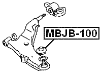 MBJB-100 - BALL JOINT BOOT 42.5X30.5X17