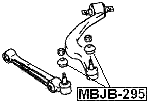 MBJB-295 - LOWER BALL JOINT BOOT 38.3X27.3X17