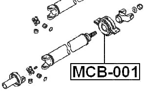 MCB-001 - DRIVE SHAFT BEARING