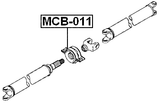 MCB-011 - DRIVE SHAFT BEARING