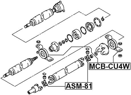 MCB-CU4W - DRIVE SHAFT BEARING