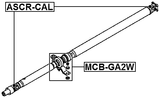 MCB-GA2W - DRIVE SHAFT BEARING (REPAIR KIT)