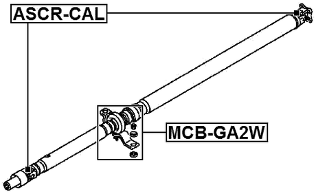 MCB-GA2W - DRIVE SHAFT BEARING (REPAIR KIT)