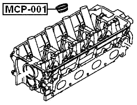 MCP-001 - SEAL RING, SPARK PLUG TUBE