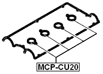 MCP-CU20 - GASKET ROCKER COVER SPARK PLUG HOLE