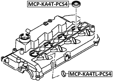 MCP-KA4TL-PCS4 - O-RING FUEL INJECTOR PCS4