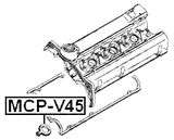MCP-V45 - GASKET ROCKER COVER SPARK PLUG HOLE
