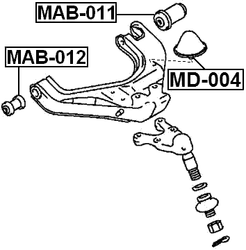 MD-004 - FRONT SHOCK ABSORBER JOUNCE BUMPER