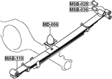 MD-006 - REAR SHOCK ABSORBER JOUNCE BUMPER