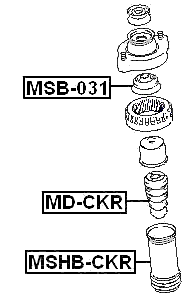 MD-CKR - REAR SHOCK ABSORBER JOUNCE BUMPER