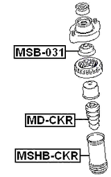 MD-CKR - REAR SHOCK ABSORBER JOUNCE BUMPER